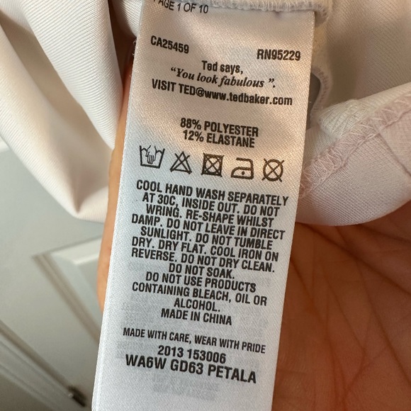 Ted Baker Petala Floral Printed Skater Dress Size 1/US4 - Picture 8 of 10